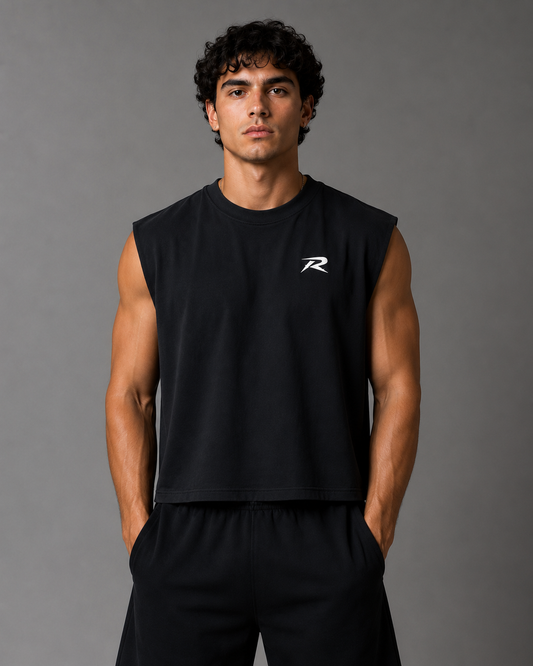 Relentless Cropped Muscle Tank – Limited Edition