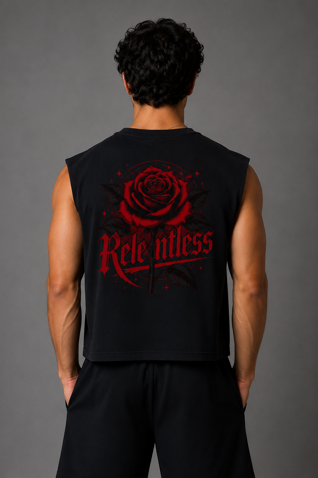 Relentless Cropped Muscle Tank – Limited Edition