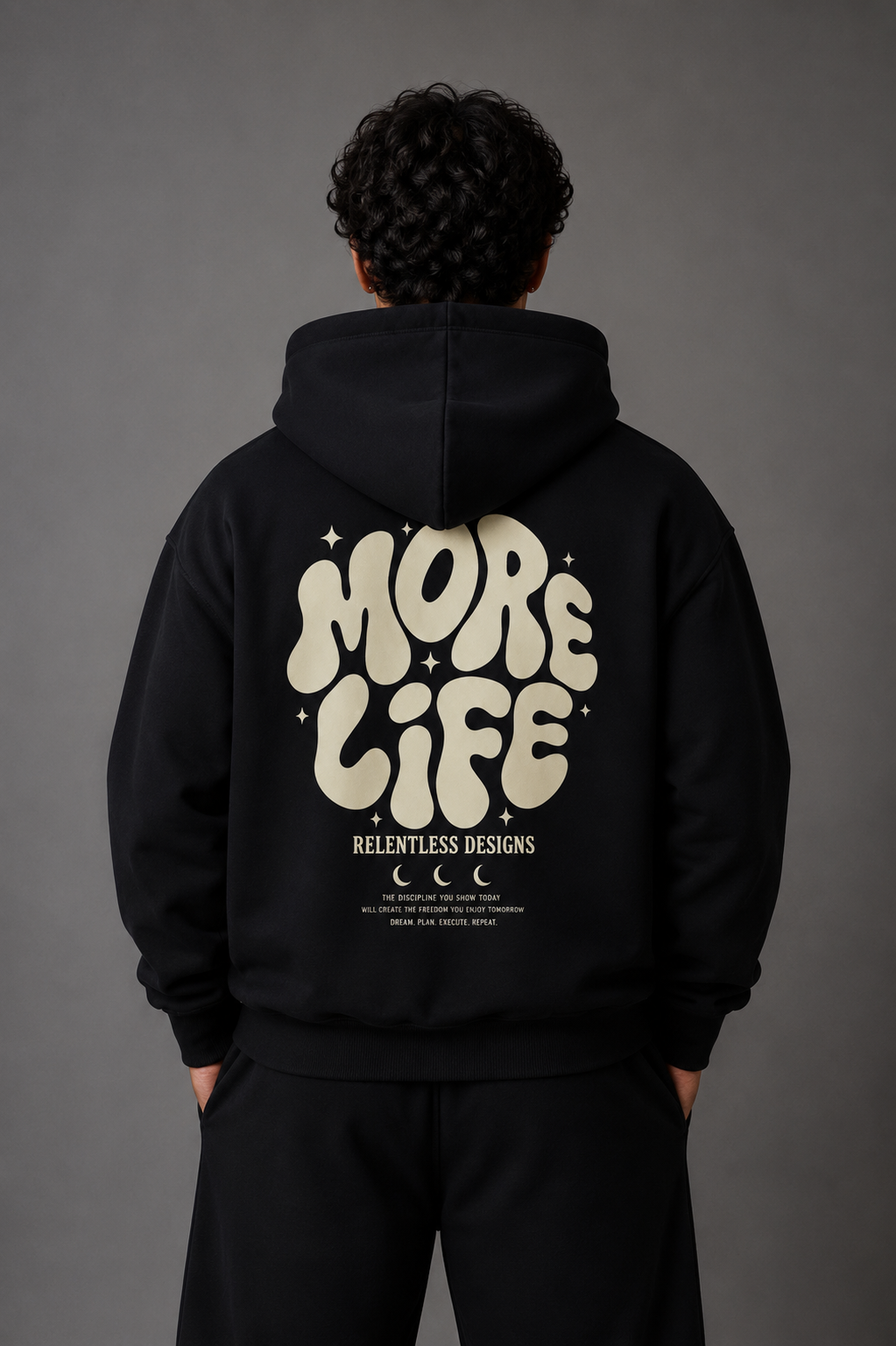 Relentless “More Life” Oversized Fleece Hoodie