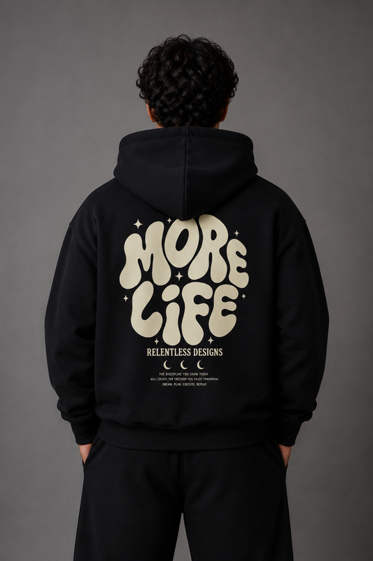 Relentless “More Life” Oversized Fleece Hoodie