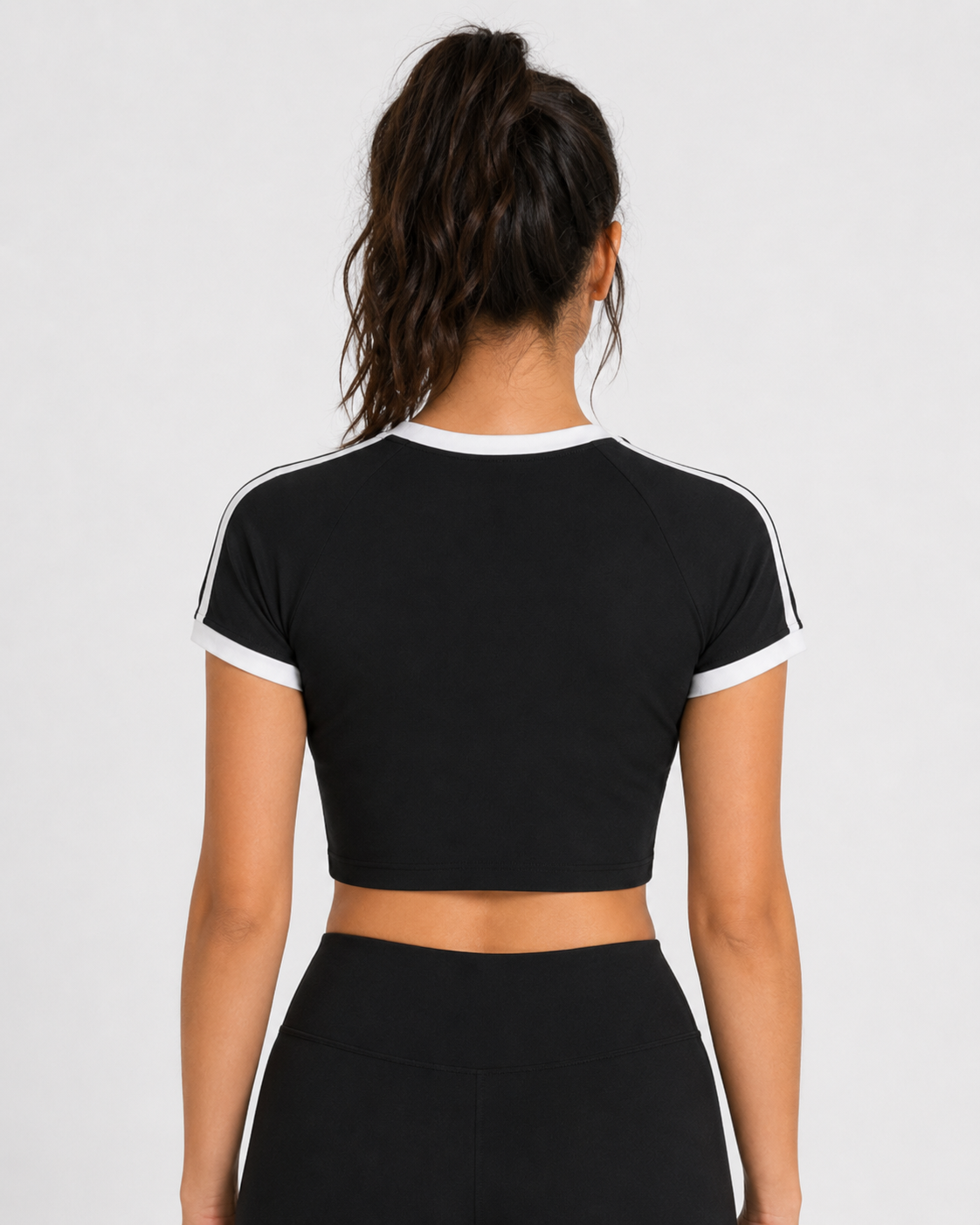 Relentless Women’s Raglan Crop Tee – Athletic Fit