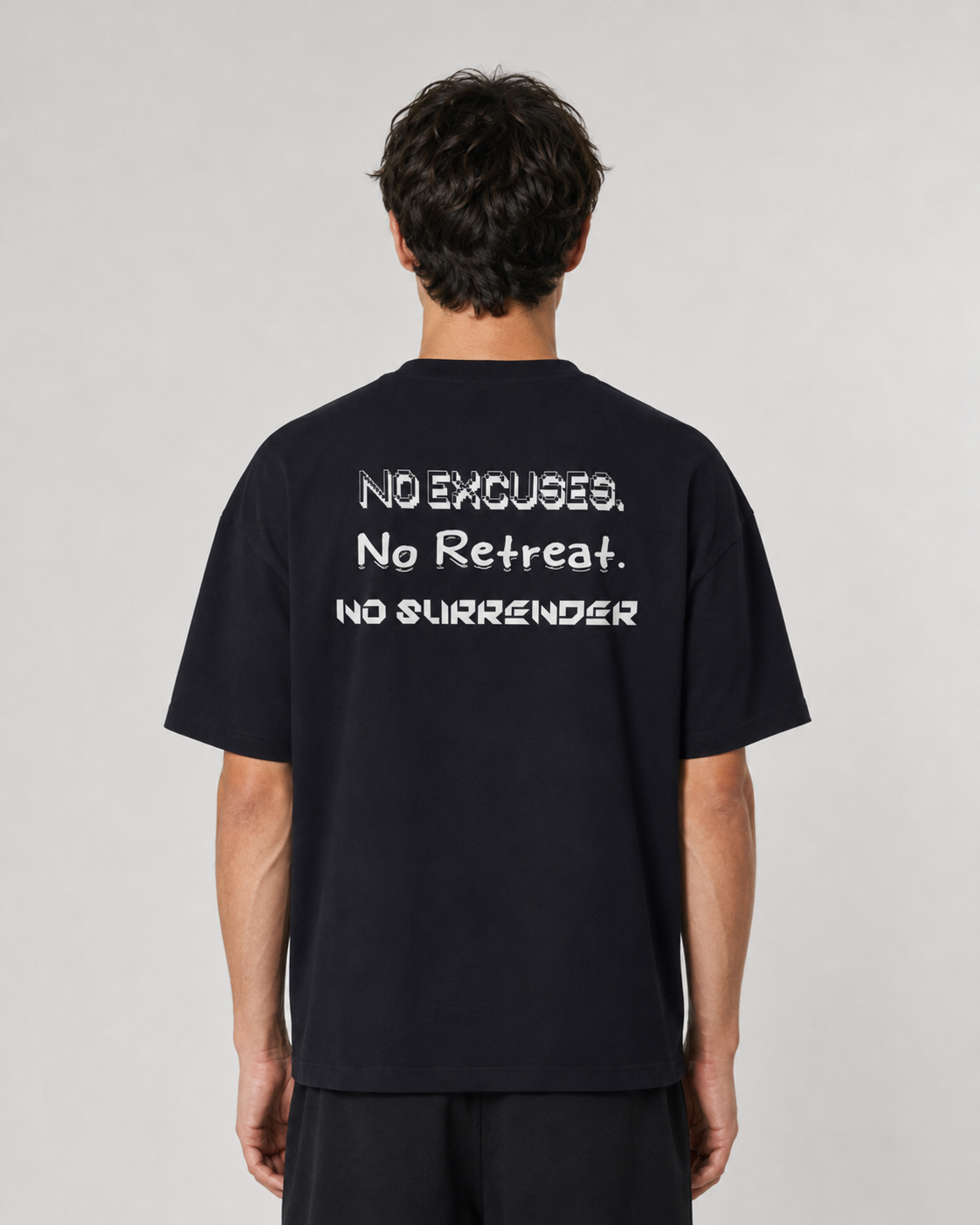 Relentless “No Pressure. No Retreat. No Surrender.” Oversized Tee – Limited Edition